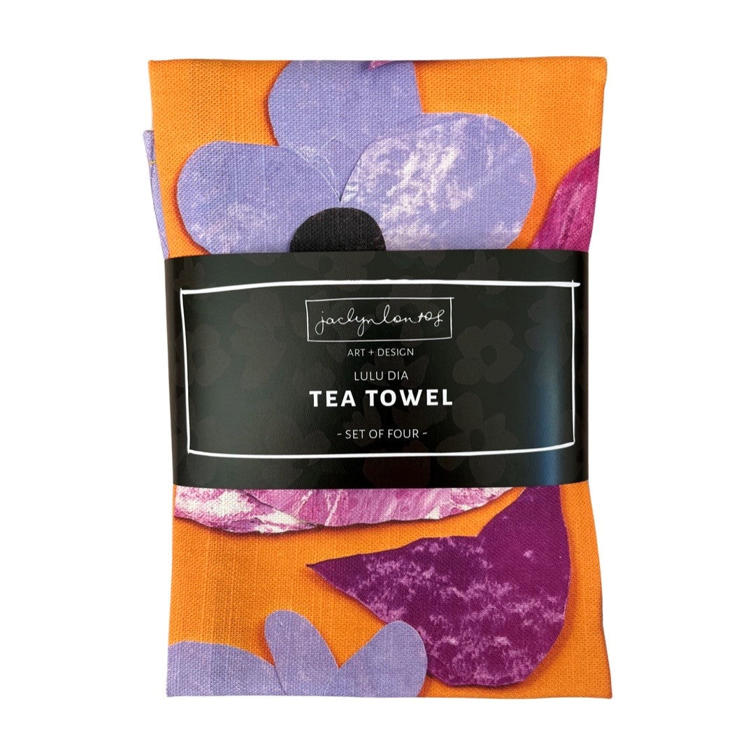 Tea Towels - Set of 4 - Assorted Designs - Lulu Dia II