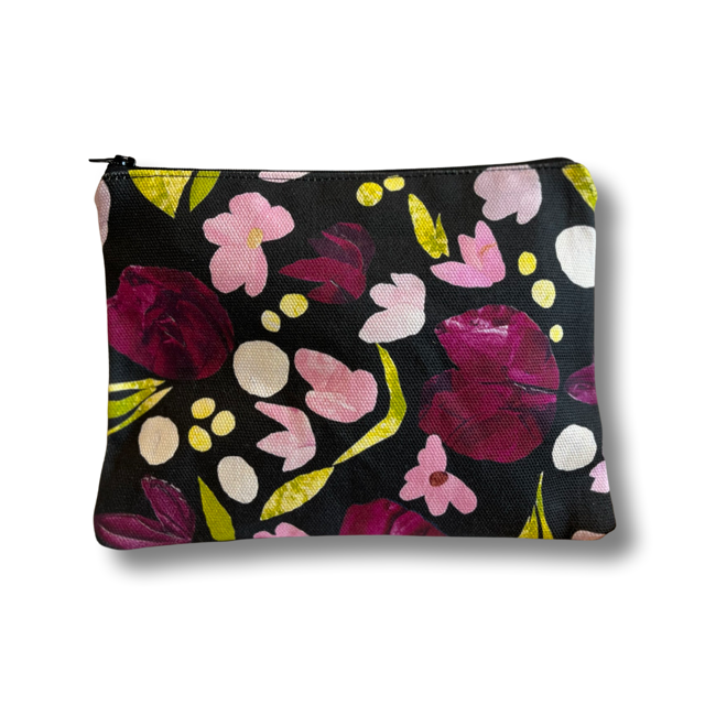 Cosmetic Purse - Midnight Roses