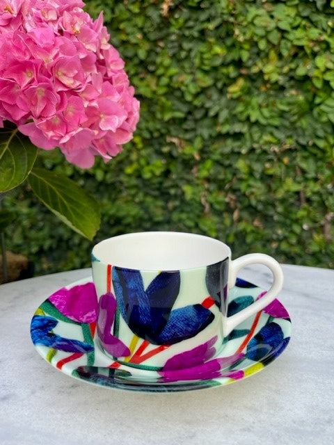 Classic Cup & Saucer Set - Assorted Designs - With Me While I'm Gone I