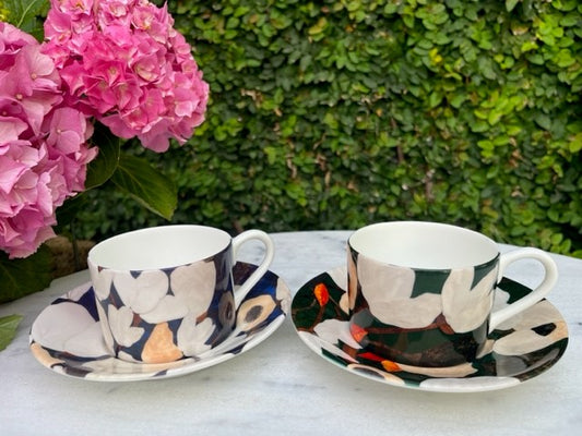 Classic Cup & Saucer Set - Assorted Designs - With Me While I'm Gone III