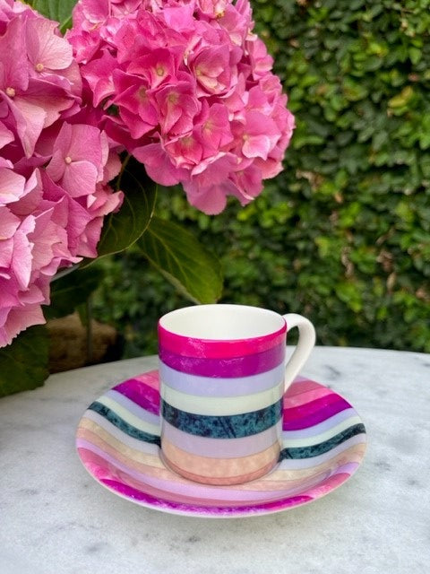 Espresso Cup & Saucer Set - Assorted Designs - The Elementals I