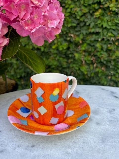 Espresso Cup & Saucer Set - Assorted Designs - The Elementals II