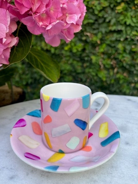 Espresso Cup & Saucer Set - Assorted Designs - The Elementals II