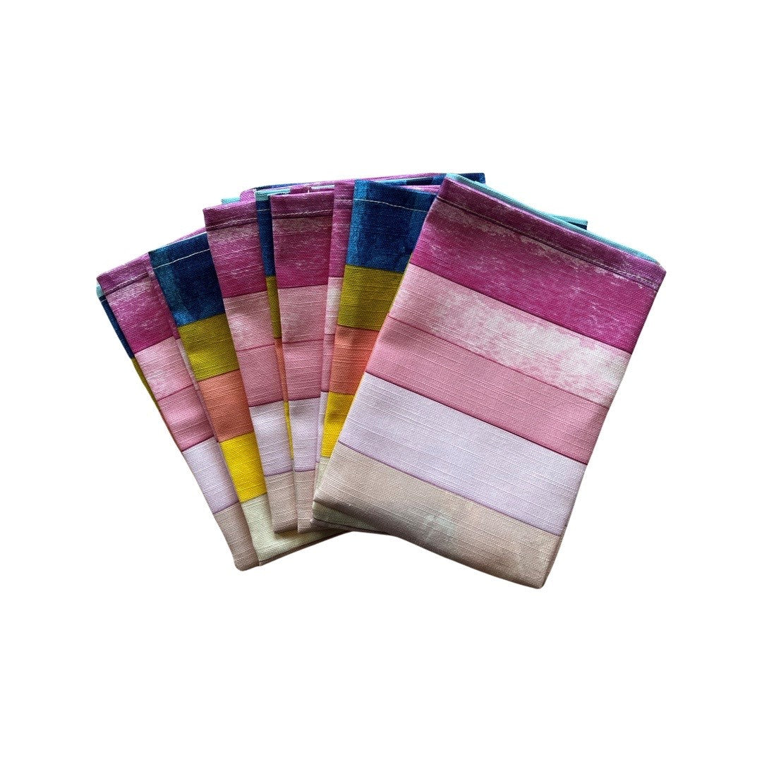 Napkins - Set of 6 - Rainbow