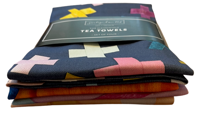 Tea Towels - Set of 4 - Assorted Designs - The Elementals I